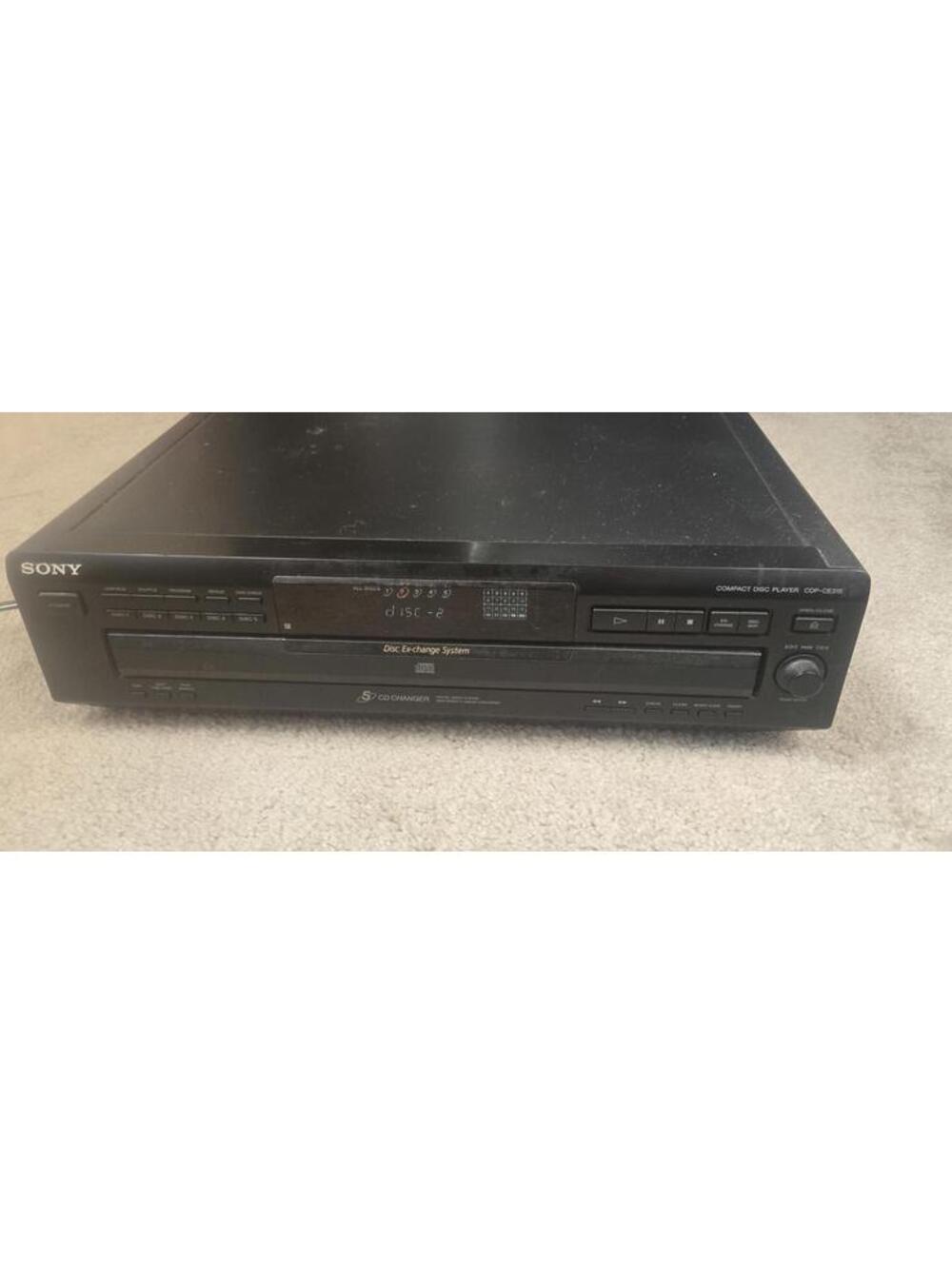 Sony CDP-CE315 5-disc CD changer.